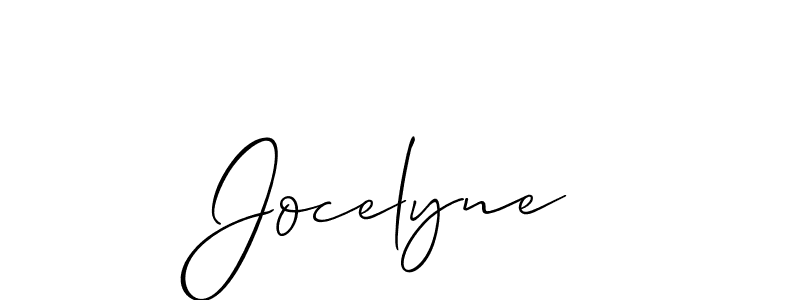 Jocelyne stylish signature style. Best Handwritten Sign (Allison_Script) for my name. Handwritten Signature Collection Ideas for my name Jocelyne. Jocelyne signature style 2 images and pictures png