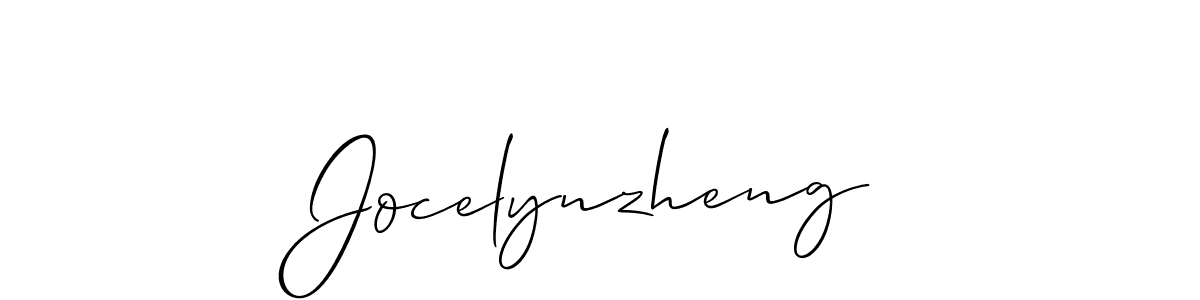 Best and Professional Signature Style for Jocelynzheng. Allison_Script Best Signature Style Collection. Jocelynzheng signature style 2 images and pictures png