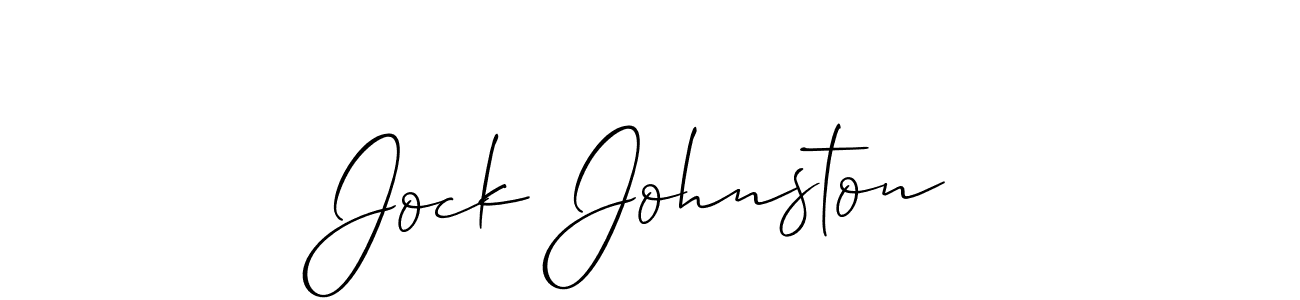 The best way (Allison_Script) to make a short signature is to pick only two or three words in your name. The name Jock Johnston include a total of six letters. For converting this name. Jock Johnston signature style 2 images and pictures png