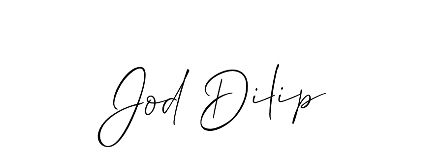 Make a short Jod Dilip signature style. Manage your documents anywhere anytime using Allison_Script. Create and add eSignatures, submit forms, share and send files easily. Jod Dilip signature style 2 images and pictures png