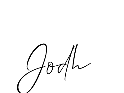 How to make Jodh signature? Allison_Script is a professional autograph style. Create handwritten signature for Jodh name. Jodh signature style 2 images and pictures png