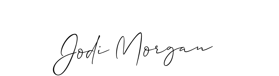 Allison_Script is a professional signature style that is perfect for those who want to add a touch of class to their signature. It is also a great choice for those who want to make their signature more unique. Get Jodi Morgan name to fancy signature for free. Jodi Morgan signature style 2 images and pictures png