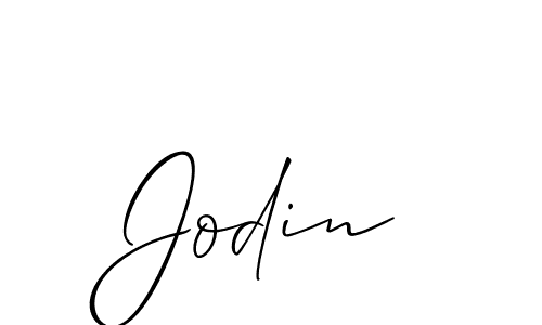 Make a beautiful signature design for name Jodin. With this signature (Allison_Script) style, you can create a handwritten signature for free. Jodin signature style 2 images and pictures png