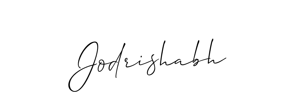 Design your own signature with our free online signature maker. With this signature software, you can create a handwritten (Allison_Script) signature for name Jodrishabh. Jodrishabh signature style 2 images and pictures png