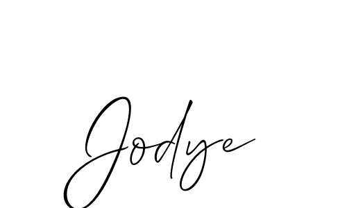 The best way (Allison_Script) to make a short signature is to pick only two or three words in your name. The name Jodye include a total of six letters. For converting this name. Jodye signature style 2 images and pictures png