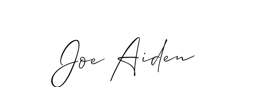 Also You can easily find your signature by using the search form. We will create Joe Aiden name handwritten signature images for you free of cost using Allison_Script sign style. Joe Aiden signature style 2 images and pictures png