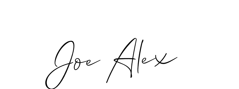 if you are searching for the best signature style for your name Joe Alex. so please give up your signature search. here we have designed multiple signature styles  using Allison_Script. Joe Alex signature style 2 images and pictures png