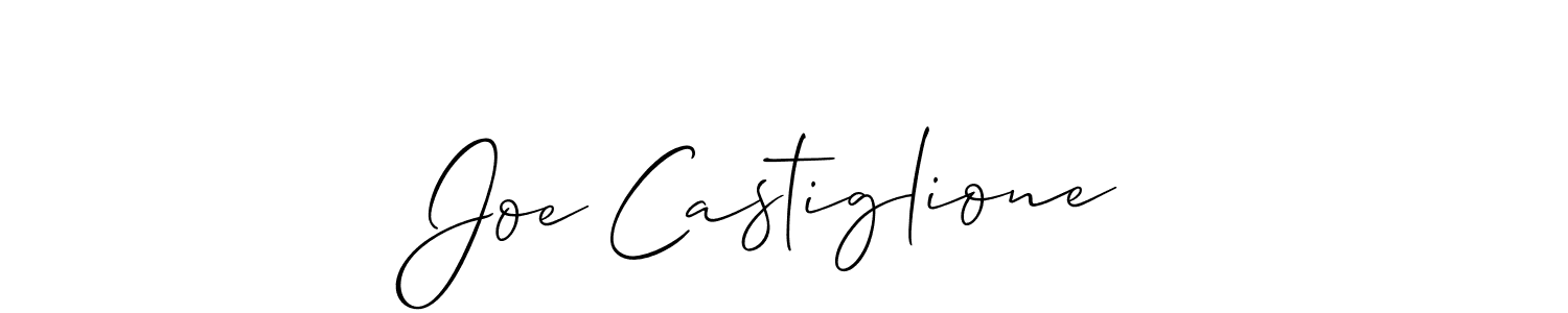 if you are searching for the best signature style for your name Joe Castiglione. so please give up your signature search. here we have designed multiple signature styles  using Allison_Script. Joe Castiglione signature style 2 images and pictures png