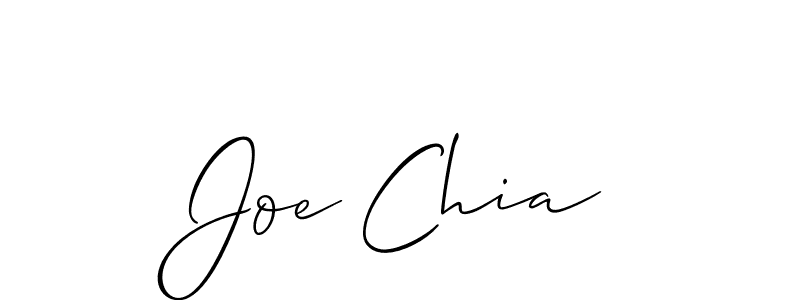 Joe Chia stylish signature style. Best Handwritten Sign (Allison_Script) for my name. Handwritten Signature Collection Ideas for my name Joe Chia. Joe Chia signature style 2 images and pictures png