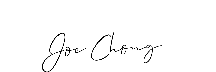 It looks lik you need a new signature style for name Joe Chong. Design unique handwritten (Allison_Script) signature with our free signature maker in just a few clicks. Joe Chong signature style 2 images and pictures png