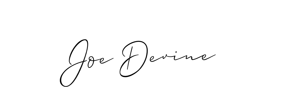 Allison_Script is a professional signature style that is perfect for those who want to add a touch of class to their signature. It is also a great choice for those who want to make their signature more unique. Get Joe Devine name to fancy signature for free. Joe Devine signature style 2 images and pictures png