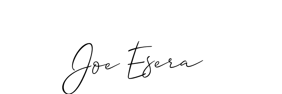 if you are searching for the best signature style for your name Joe Esera. so please give up your signature search. here we have designed multiple signature styles  using Allison_Script. Joe Esera signature style 2 images and pictures png