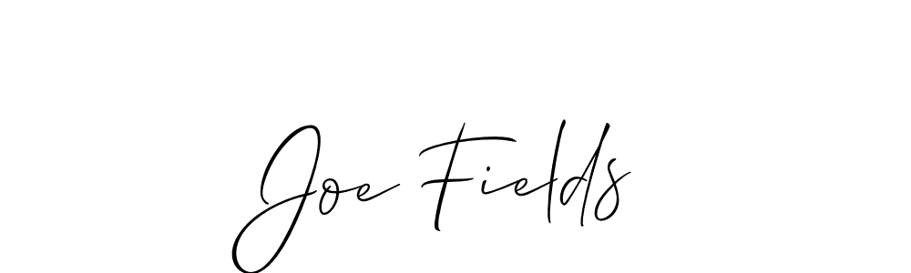 Use a signature maker to create a handwritten signature online. With this signature software, you can design (Allison_Script) your own signature for name Joe Fields. Joe Fields signature style 2 images and pictures png