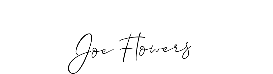 Joe Flowers stylish signature style. Best Handwritten Sign (Allison_Script) for my name. Handwritten Signature Collection Ideas for my name Joe Flowers. Joe Flowers signature style 2 images and pictures png