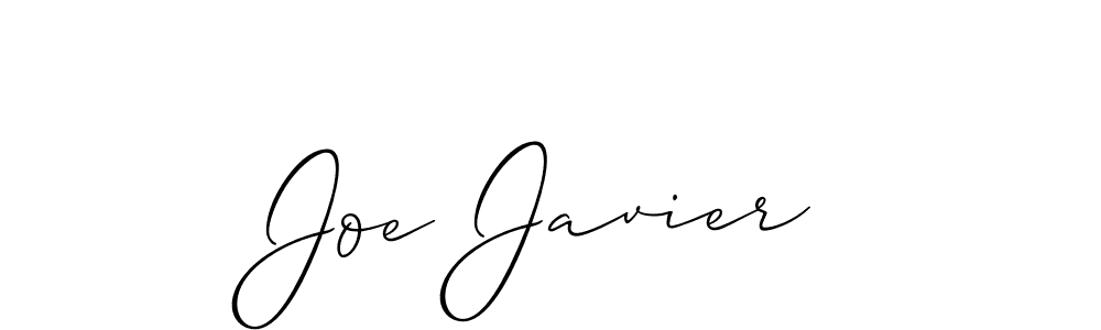 Create a beautiful signature design for name Joe Javier. With this signature (Allison_Script) fonts, you can make a handwritten signature for free. Joe Javier signature style 2 images and pictures png