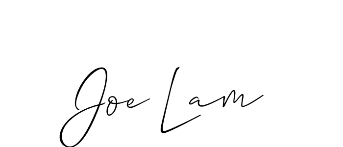 How to make Joe Lam signature? Allison_Script is a professional autograph style. Create handwritten signature for Joe Lam name. Joe Lam signature style 2 images and pictures png