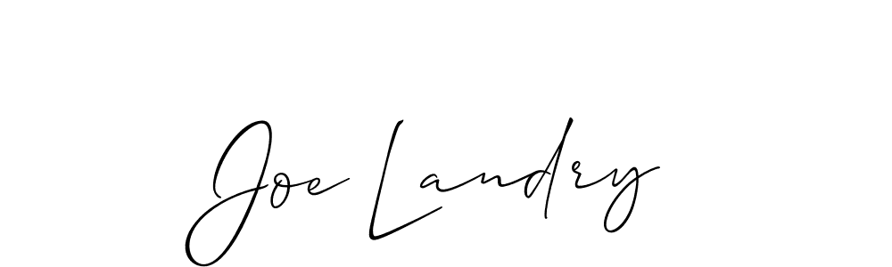 How to make Joe Landry signature? Allison_Script is a professional autograph style. Create handwritten signature for Joe Landry name. Joe Landry signature style 2 images and pictures png