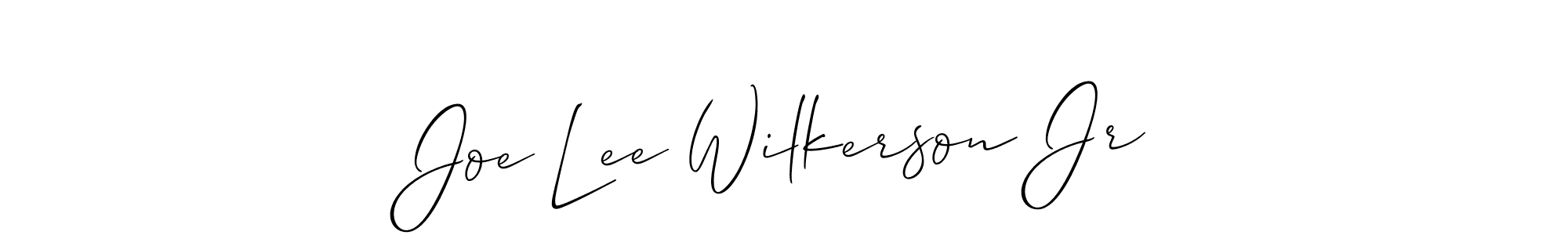 It looks lik you need a new signature style for name Joe Lee Wilkerson Jr. Design unique handwritten (Allison_Script) signature with our free signature maker in just a few clicks. Joe Lee Wilkerson Jr signature style 2 images and pictures png