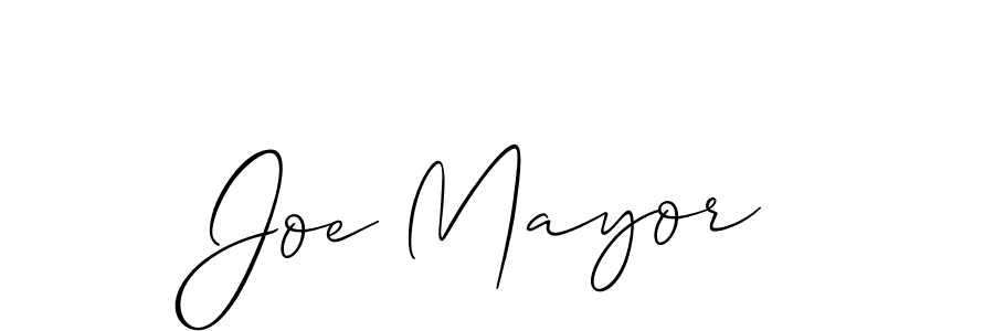 Joe Mayor stylish signature style. Best Handwritten Sign (Allison_Script) for my name. Handwritten Signature Collection Ideas for my name Joe Mayor. Joe Mayor signature style 2 images and pictures png
