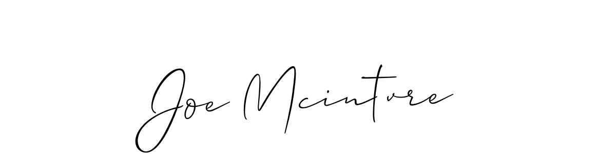 Create a beautiful signature design for name Joe Mcintvre. With this signature (Allison_Script) fonts, you can make a handwritten signature for free. Joe Mcintvre signature style 2 images and pictures png