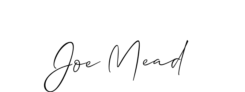 Use a signature maker to create a handwritten signature online. With this signature software, you can design (Allison_Script) your own signature for name Joe Mead. Joe Mead signature style 2 images and pictures png