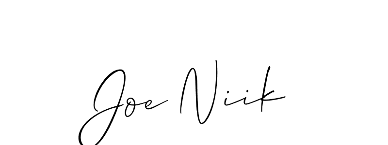 How to Draw Joe Niik signature style? Allison_Script is a latest design signature styles for name Joe Niik. Joe Niik signature style 2 images and pictures png