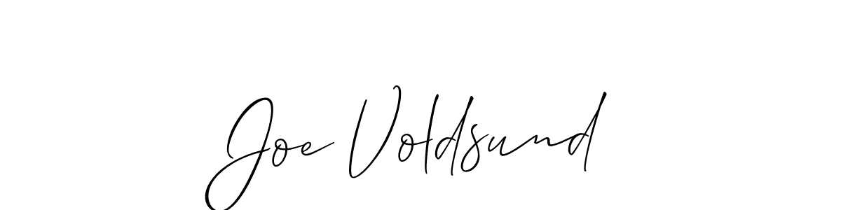 How to make Joe Voldsund signature? Allison_Script is a professional autograph style. Create handwritten signature for Joe Voldsund name. Joe Voldsund signature style 2 images and pictures png