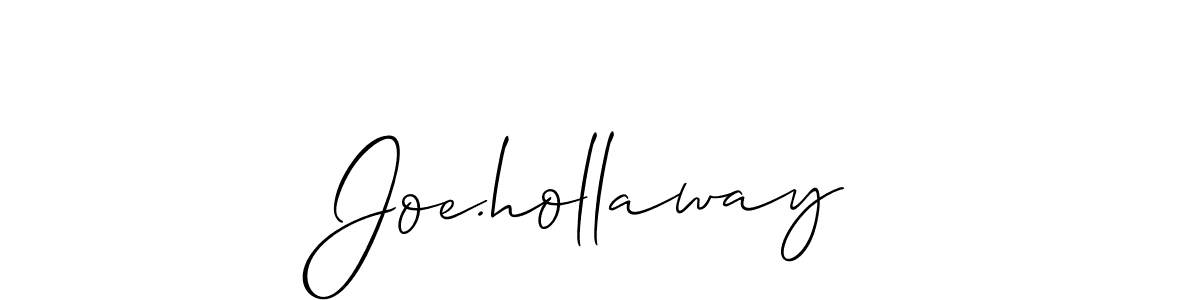 Design your own signature with our free online signature maker. With this signature software, you can create a handwritten (Allison_Script) signature for name Joe.hollaway. Joe.hollaway signature style 2 images and pictures png