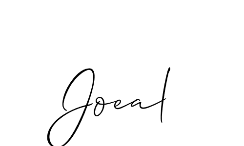 How to make Joeal signature? Allison_Script is a professional autograph style. Create handwritten signature for Joeal name. Joeal signature style 2 images and pictures png