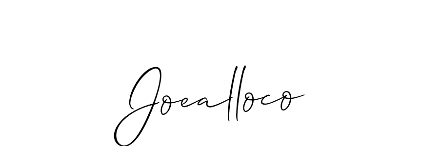 Best and Professional Signature Style for Joealloco. Allison_Script Best Signature Style Collection. Joealloco signature style 2 images and pictures png