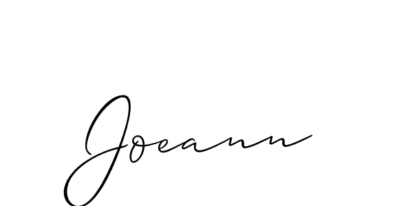 Make a beautiful signature design for name Joeann. With this signature (Allison_Script) style, you can create a handwritten signature for free. Joeann signature style 2 images and pictures png