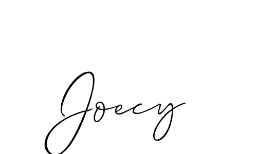 How to Draw Joecy signature style? Allison_Script is a latest design signature styles for name Joecy. Joecy signature style 2 images and pictures png