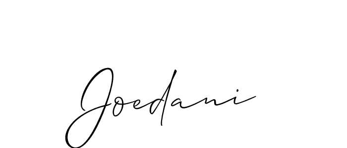 Joedani stylish signature style. Best Handwritten Sign (Allison_Script) for my name. Handwritten Signature Collection Ideas for my name Joedani. Joedani signature style 2 images and pictures png