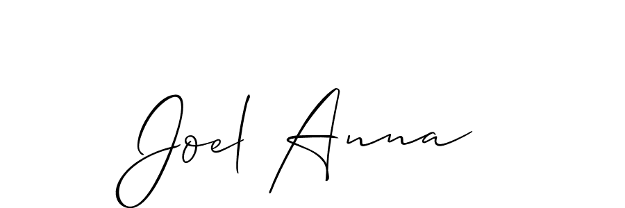 Joel Anna stylish signature style. Best Handwritten Sign (Allison_Script) for my name. Handwritten Signature Collection Ideas for my name Joel Anna. Joel Anna signature style 2 images and pictures png