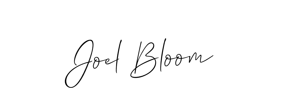 It looks lik you need a new signature style for name Joel Bloom. Design unique handwritten (Allison_Script) signature with our free signature maker in just a few clicks. Joel Bloom signature style 2 images and pictures png