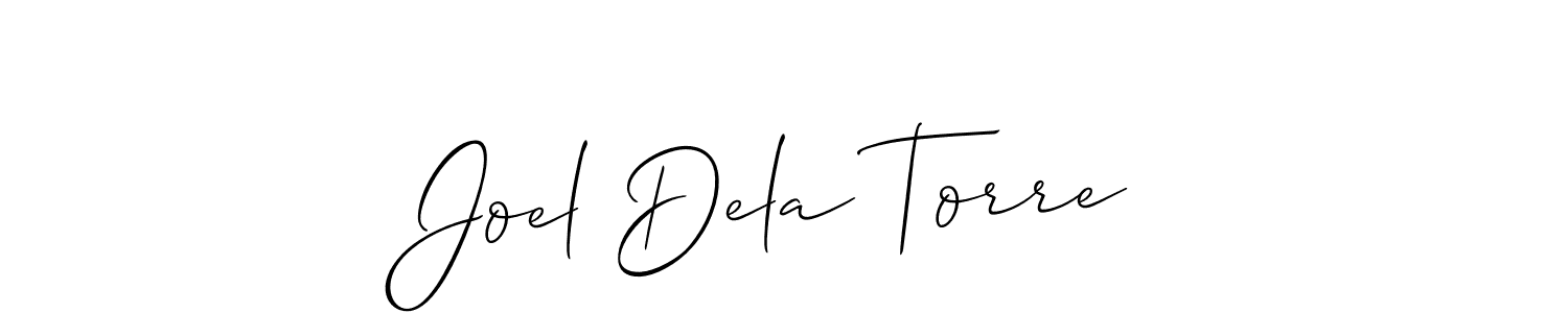 How to make Joel Dela Torre signature? Allison_Script is a professional autograph style. Create handwritten signature for Joel Dela Torre name. Joel Dela Torre signature style 2 images and pictures png