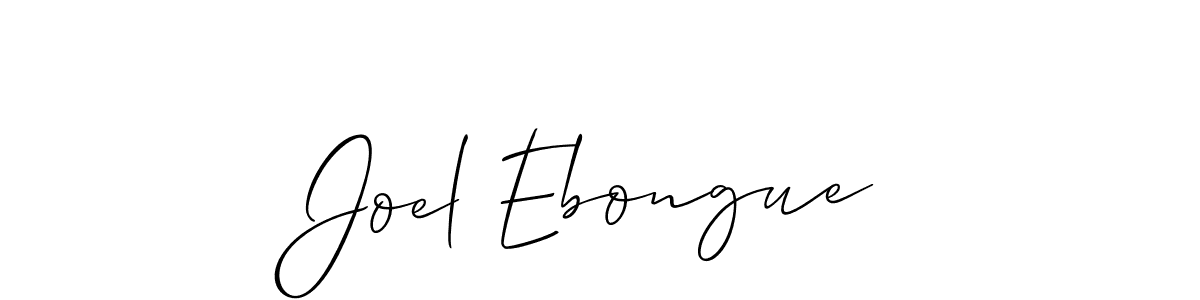 Also we have Joel Ebongue name is the best signature style. Create professional handwritten signature collection using Allison_Script autograph style. Joel Ebongue signature style 2 images and pictures png