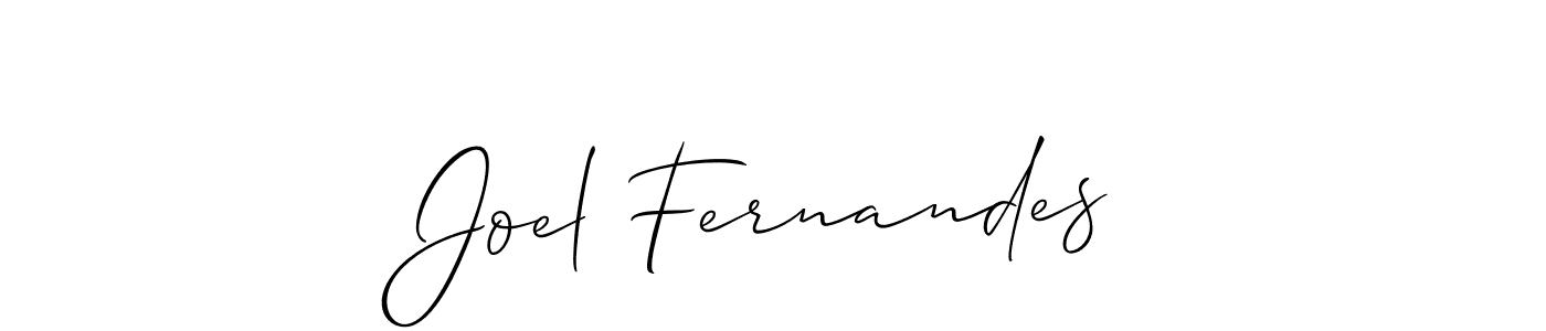 You should practise on your own different ways (Allison_Script) to write your name (Joel Fernandes) in signature. don't let someone else do it for you. Joel Fernandes signature style 2 images and pictures png