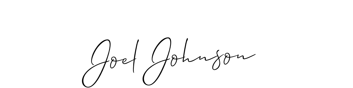 Allison_Script is a professional signature style that is perfect for those who want to add a touch of class to their signature. It is also a great choice for those who want to make their signature more unique. Get Joel Johnson name to fancy signature for free. Joel Johnson signature style 2 images and pictures png