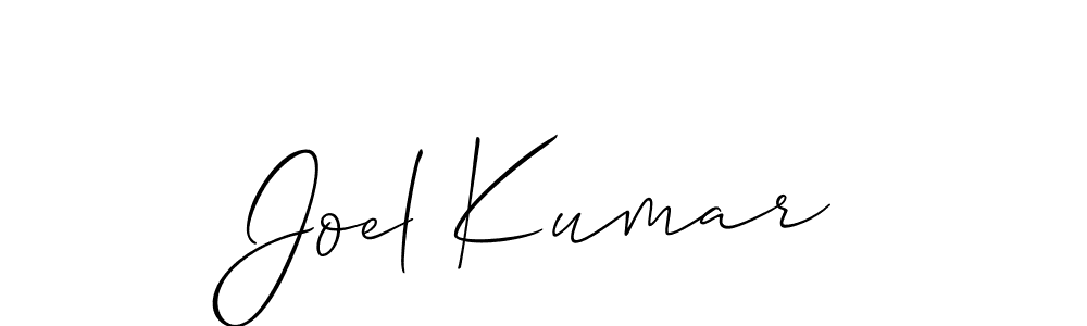 How to make Joel Kumar signature? Allison_Script is a professional autograph style. Create handwritten signature for Joel Kumar name. Joel Kumar signature style 2 images and pictures png