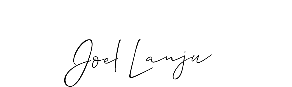Once you've used our free online signature maker to create your best signature Allison_Script style, it's time to enjoy all of the benefits that Joel Lanju name signing documents. Joel Lanju signature style 2 images and pictures png