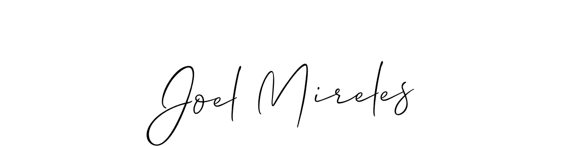 You should practise on your own different ways (Allison_Script) to write your name (Joel Mireles) in signature. don't let someone else do it for you. Joel Mireles signature style 2 images and pictures png