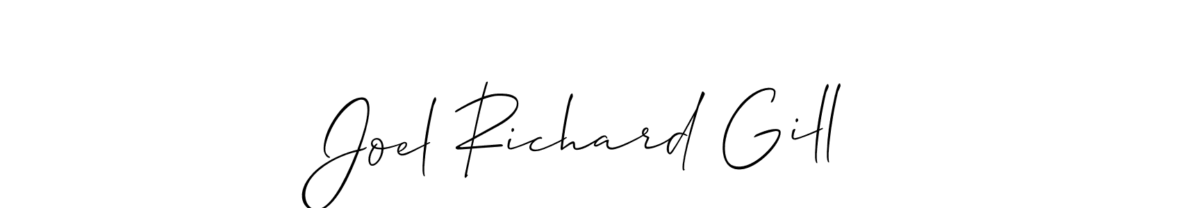 How to make Joel Richard Gill signature? Allison_Script is a professional autograph style. Create handwritten signature for Joel Richard Gill name. Joel Richard Gill signature style 2 images and pictures png