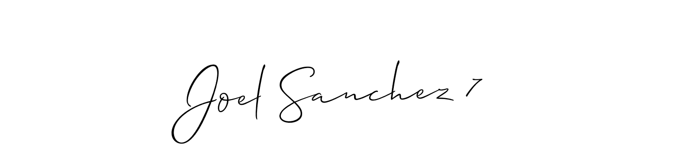 How to make Joel Sanchez 7 signature? Allison_Script is a professional autograph style. Create handwritten signature for Joel Sanchez 7 name. Joel Sanchez 7 signature style 2 images and pictures png