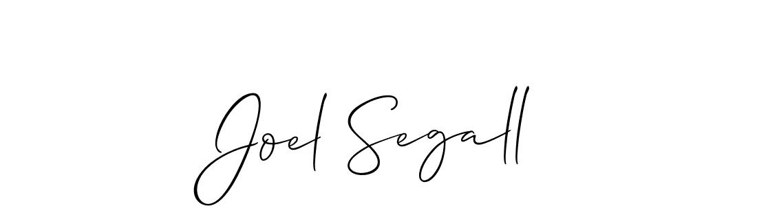 Use a signature maker to create a handwritten signature online. With this signature software, you can design (Allison_Script) your own signature for name Joel Segall. Joel Segall signature style 2 images and pictures png