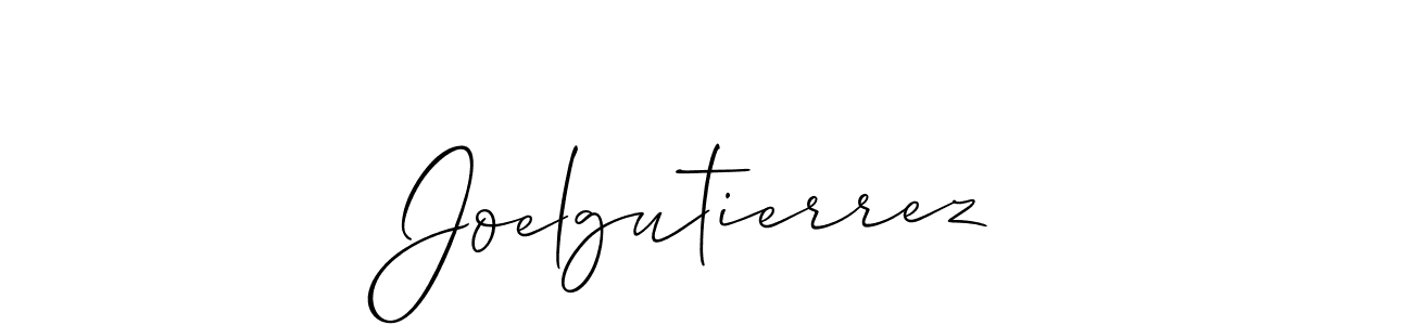 How to make Joelgutierrez signature? Allison_Script is a professional autograph style. Create handwritten signature for Joelgutierrez name. Joelgutierrez signature style 2 images and pictures png