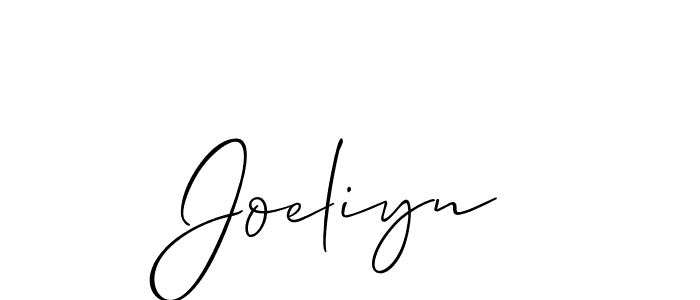 Also we have Joeliyn name is the best signature style. Create professional handwritten signature collection using Allison_Script autograph style. Joeliyn signature style 2 images and pictures png