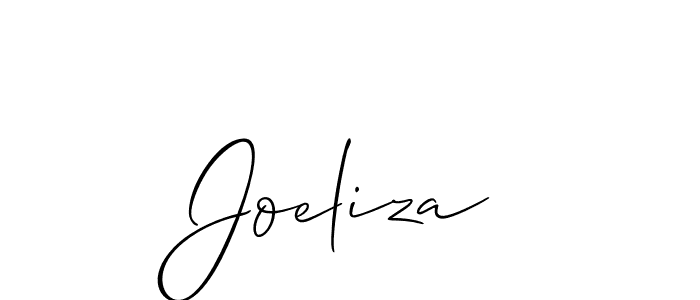 How to Draw Joeliza signature style? Allison_Script is a latest design signature styles for name Joeliza. Joeliza signature style 2 images and pictures png