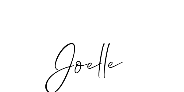 Use a signature maker to create a handwritten signature online. With this signature software, you can design (Allison_Script) your own signature for name Joelle. Joelle signature style 2 images and pictures png