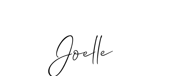 Joelle  stylish signature style. Best Handwritten Sign (Allison_Script) for my name. Handwritten Signature Collection Ideas for my name Joelle . Joelle  signature style 2 images and pictures png